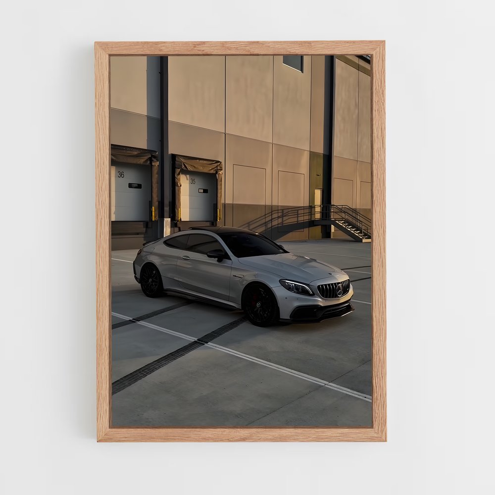 Poster Luxe Argenté – affiche Mercedes (vue 4)